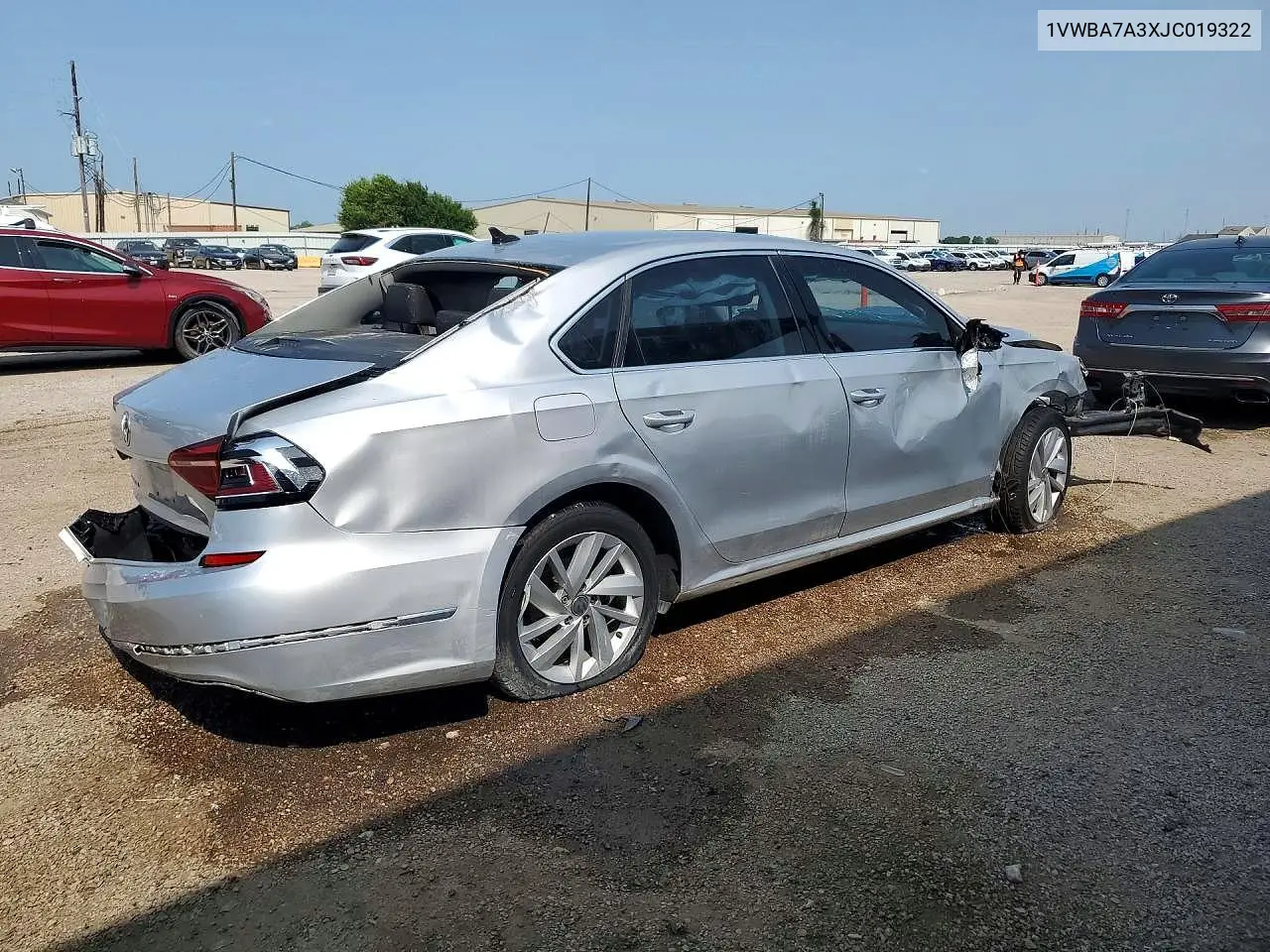 2018 Volkswagen Passat Se VIN: 1VWBA7A3XJC019322 Lot: 56276336