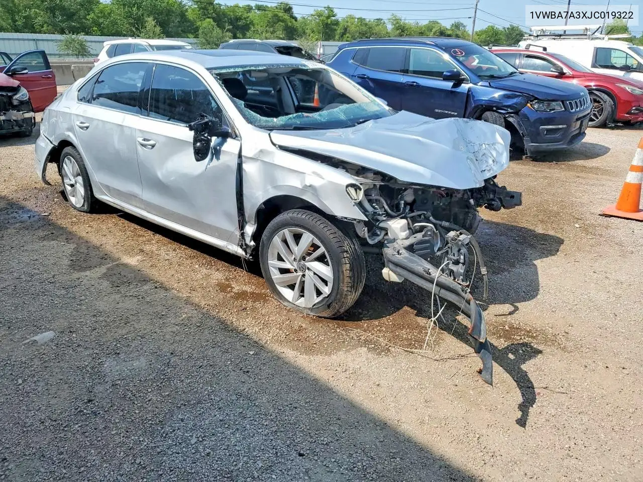 2018 Volkswagen Passat Se VIN: 1VWBA7A3XJC019322 Lot: 56276336