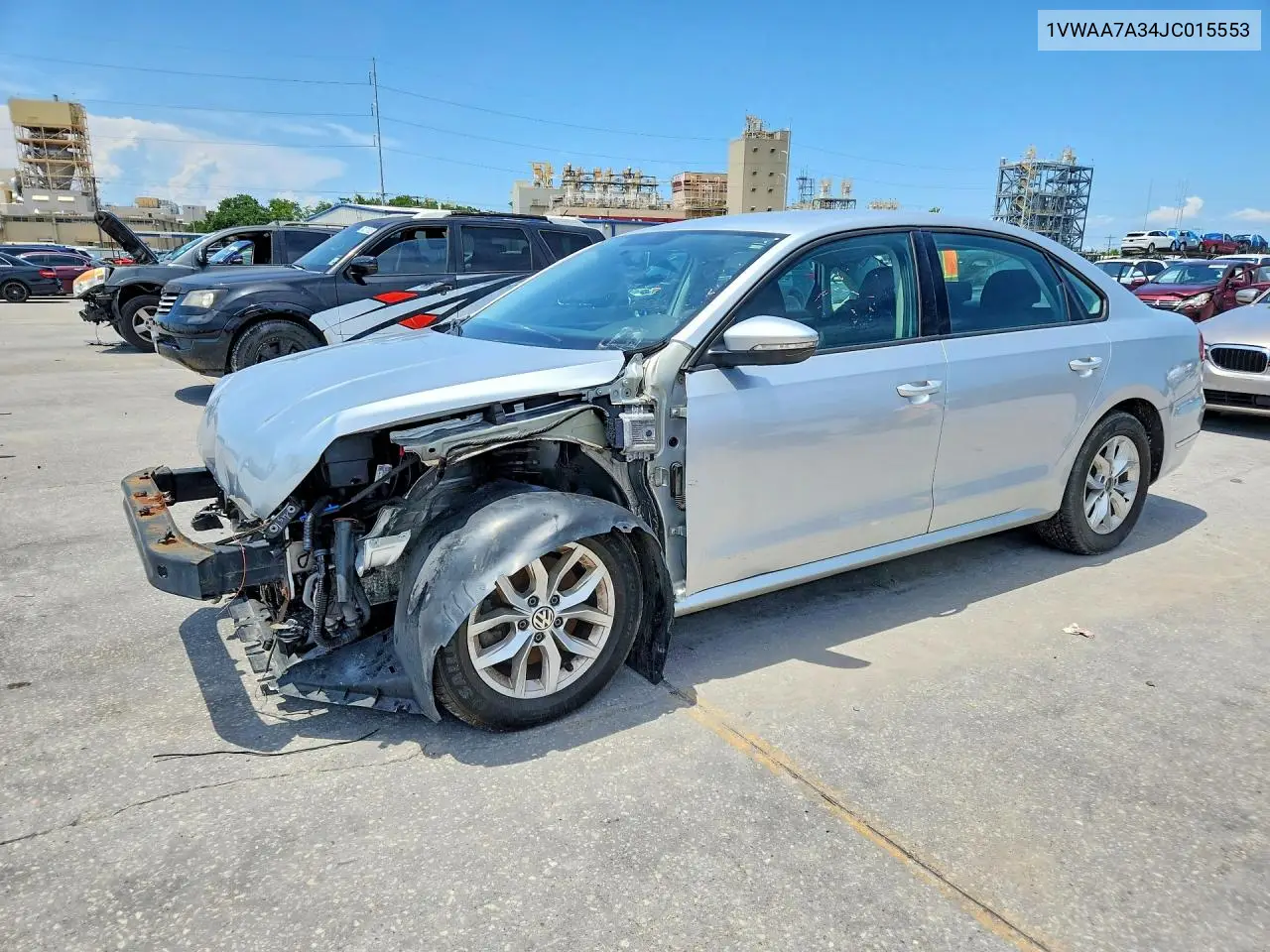 2018 Volkswagen Passat S VIN: 1VWAA7A34JC015553 Lot: 59395386