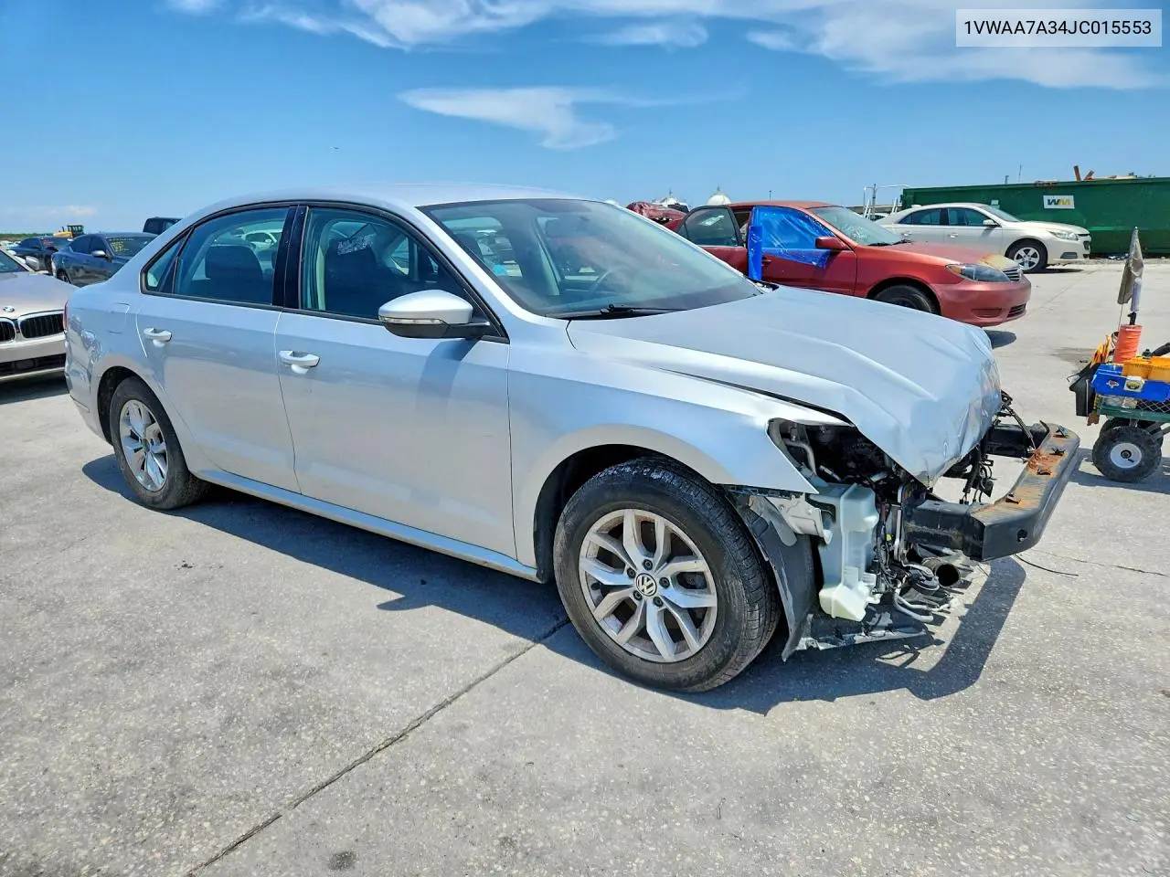 2018 Volkswagen Passat S VIN: 1VWAA7A34JC015553 Lot: 59395386