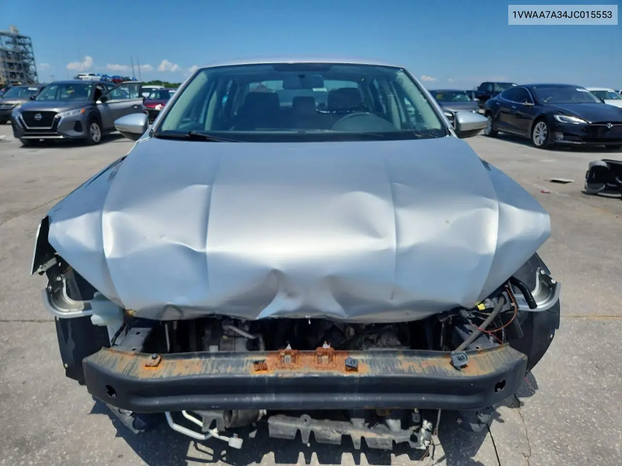 2018 Volkswagen Passat S VIN: 1VWAA7A34JC015553 Lot: 59395386
