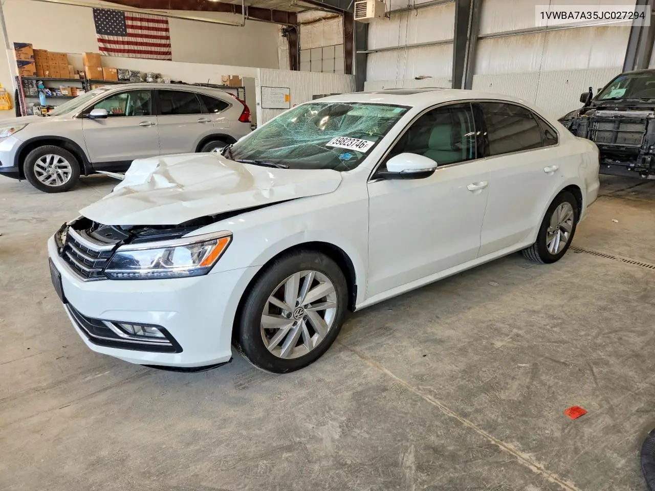 2018 Volkswagen Passat Se VIN: 1VWBA7A35JC027294 Lot: 59823746