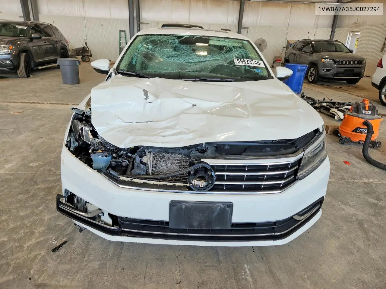 2018 Volkswagen Passat Se VIN: 1VWBA7A35JC027294 Lot: 59823746