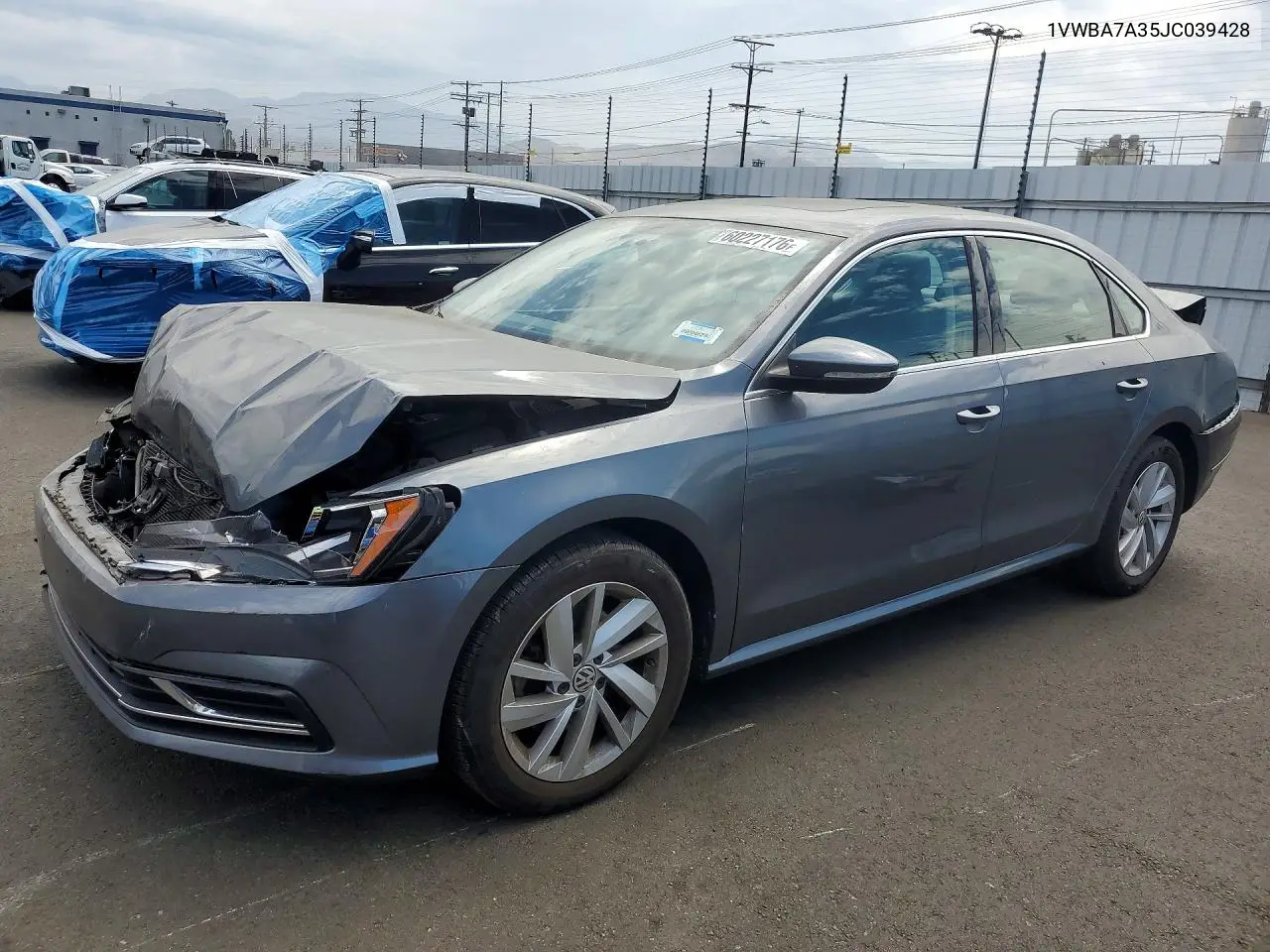 2018 Volkswagen Passat Se VIN: 1VWBA7A35JC039428 Lot: 60227176
