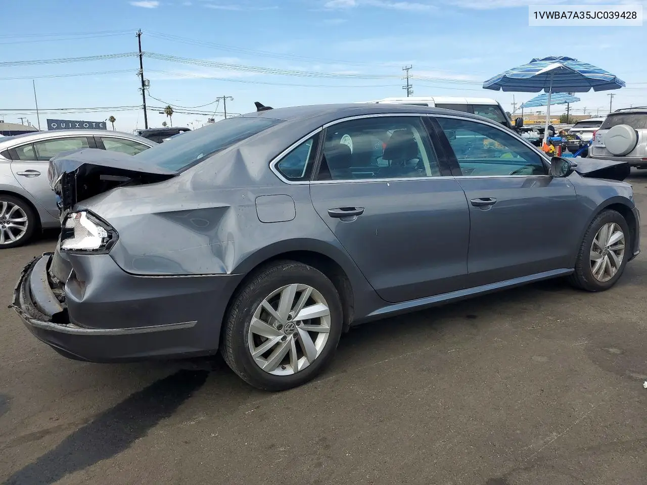 2018 Volkswagen Passat Se VIN: 1VWBA7A35JC039428 Lot: 60227176