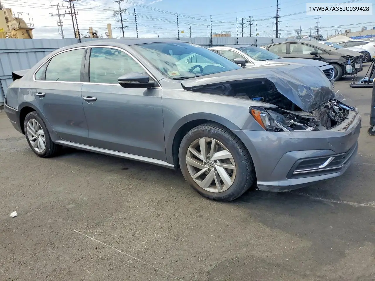 2018 Volkswagen Passat Se VIN: 1VWBA7A35JC039428 Lot: 60227176