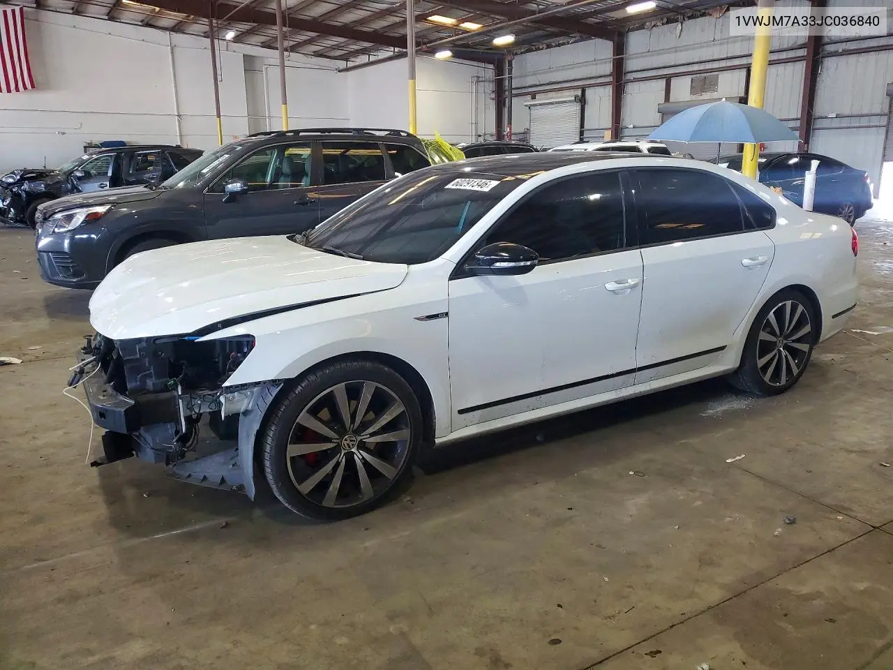 2018 Volkswagen Passat Gt VIN: 1VWJM7A33JC036840 Lot: 60291346