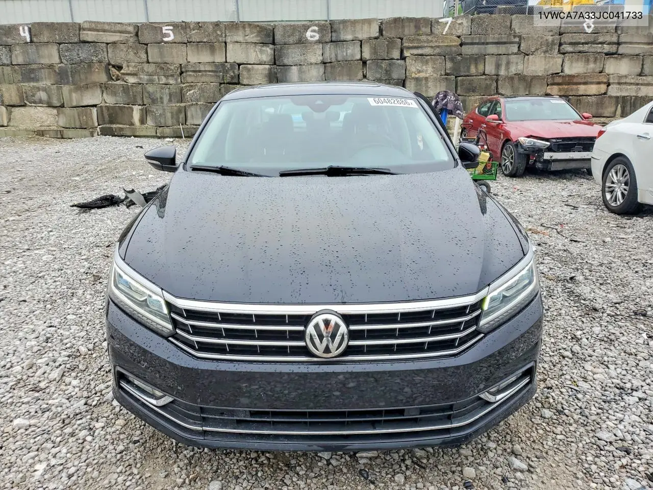 2018 Volkswagen Passat Sel Premium VIN: 1VWCA7A33JC041733 Lot: 60482886