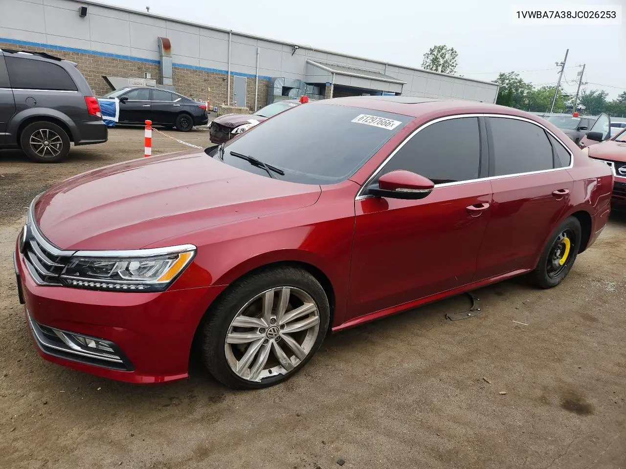 2018 Volkswagen Passat Se VIN: 1VWBA7A38JC026253 Lot: 61297666