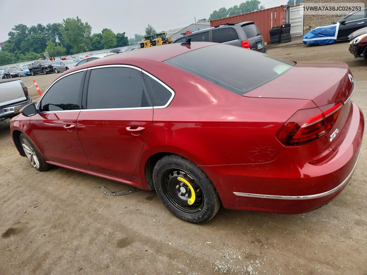 2018 Volkswagen Passat Se VIN: 1VWBA7A38JC026253 Lot: 61297666