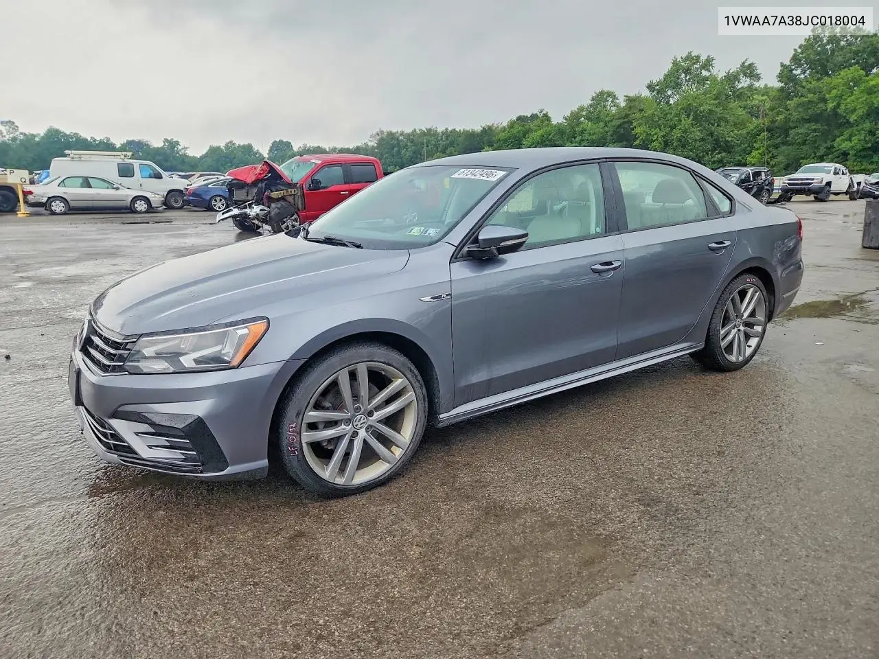 2018 Volkswagen Passat S VIN: 1VWAA7A38JC018004 Lot: 61342496