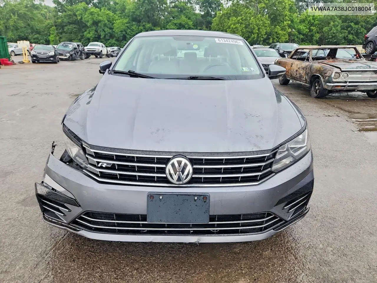 2018 Volkswagen Passat S VIN: 1VWAA7A38JC018004 Lot: 61342496