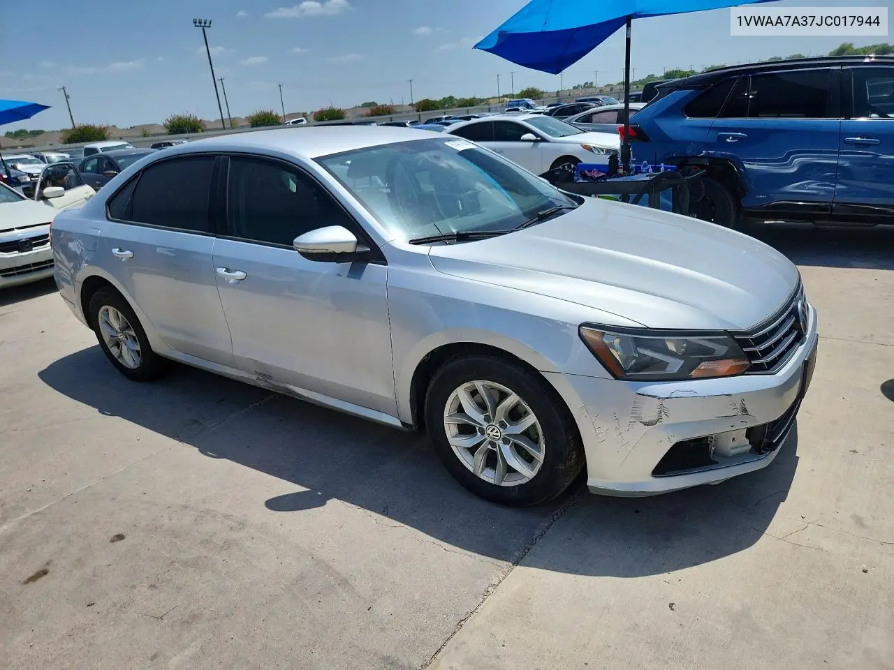 2018 Volkswagen Passat S VIN: 1VWAA7A37JC017944 Lot: 61477066