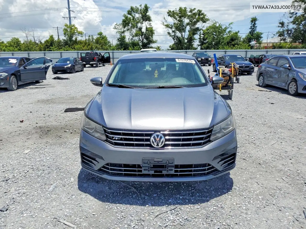 2018 Volkswagen Passat S/R-Line VIN: 1VWAA7A33JC001773 Lot: 61578476