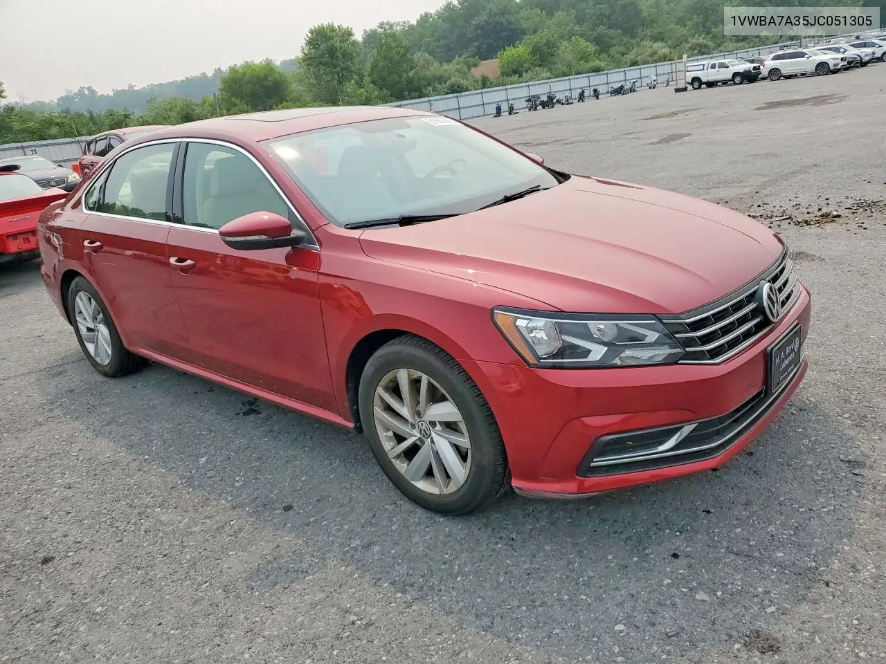 2018 Volkswagen Passat Se VIN: 1VWBA7A35JC051305 Lot: 61660926