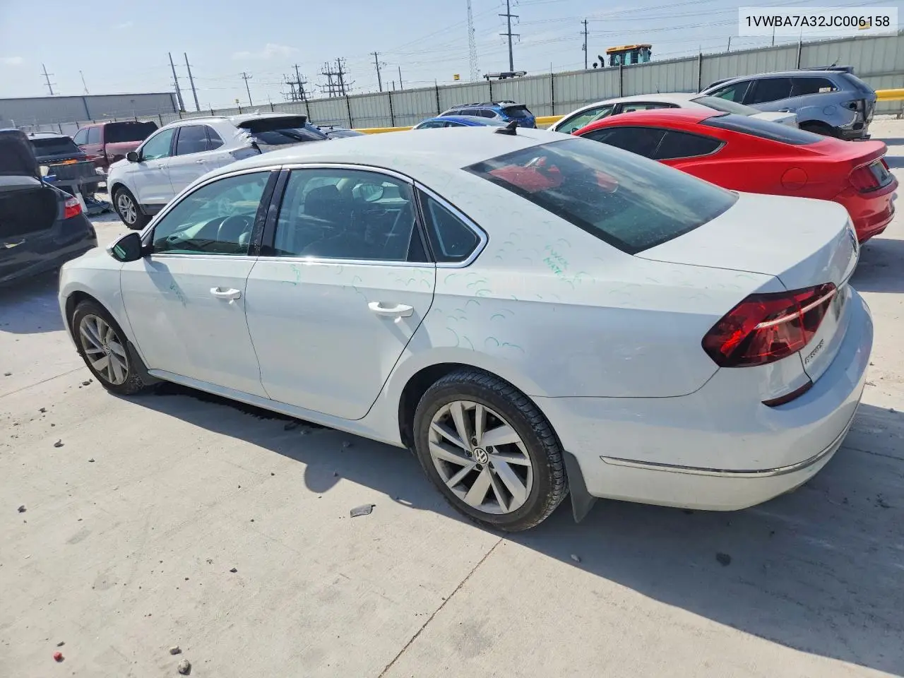2018 Volkswagen Passat Se VIN: 1VWBA7A32JC006158 Lot: 61778906