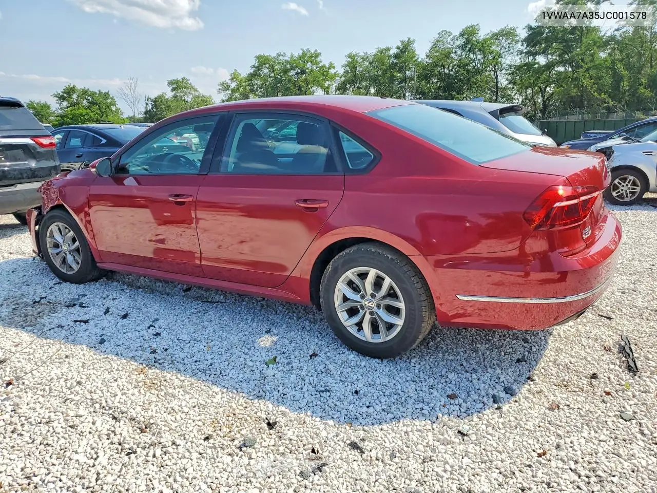 2018 Volkswagen Passat S VIN: 1VWAA7A35JC001578 Lot: 61940646