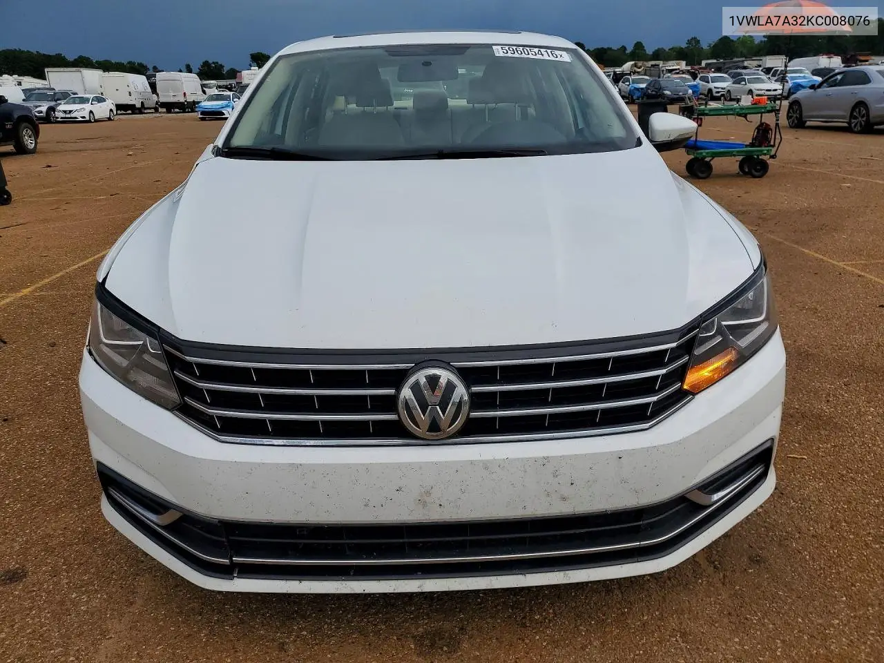 2019 Volkswagen Passat Wolfsburg VIN: 1VWLA7A32KC008076 Lot: 59605416