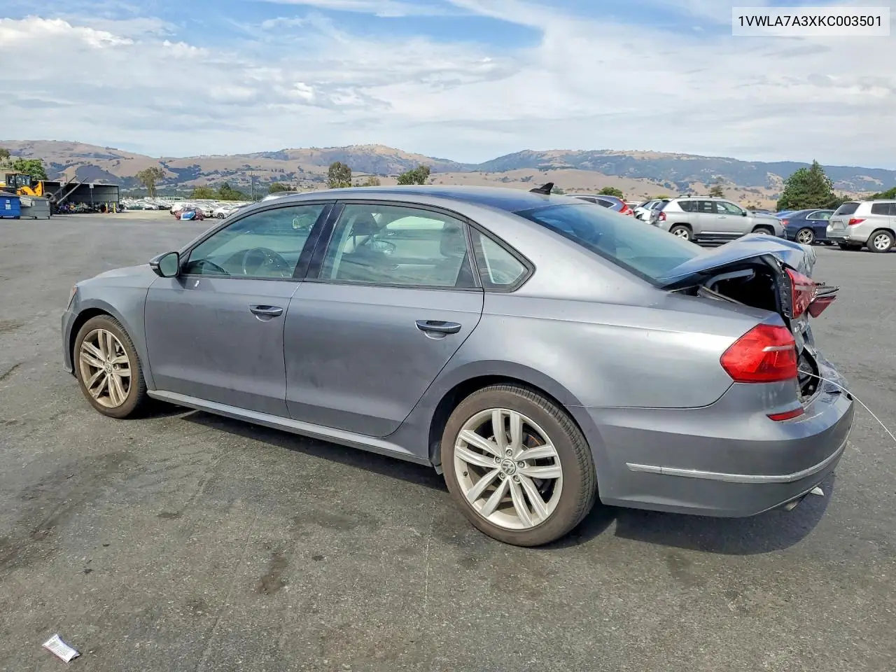 2019 Volkswagen Passat Wolfsburg VIN: 1VWLA7A3XKC003501 Lot: 60708056