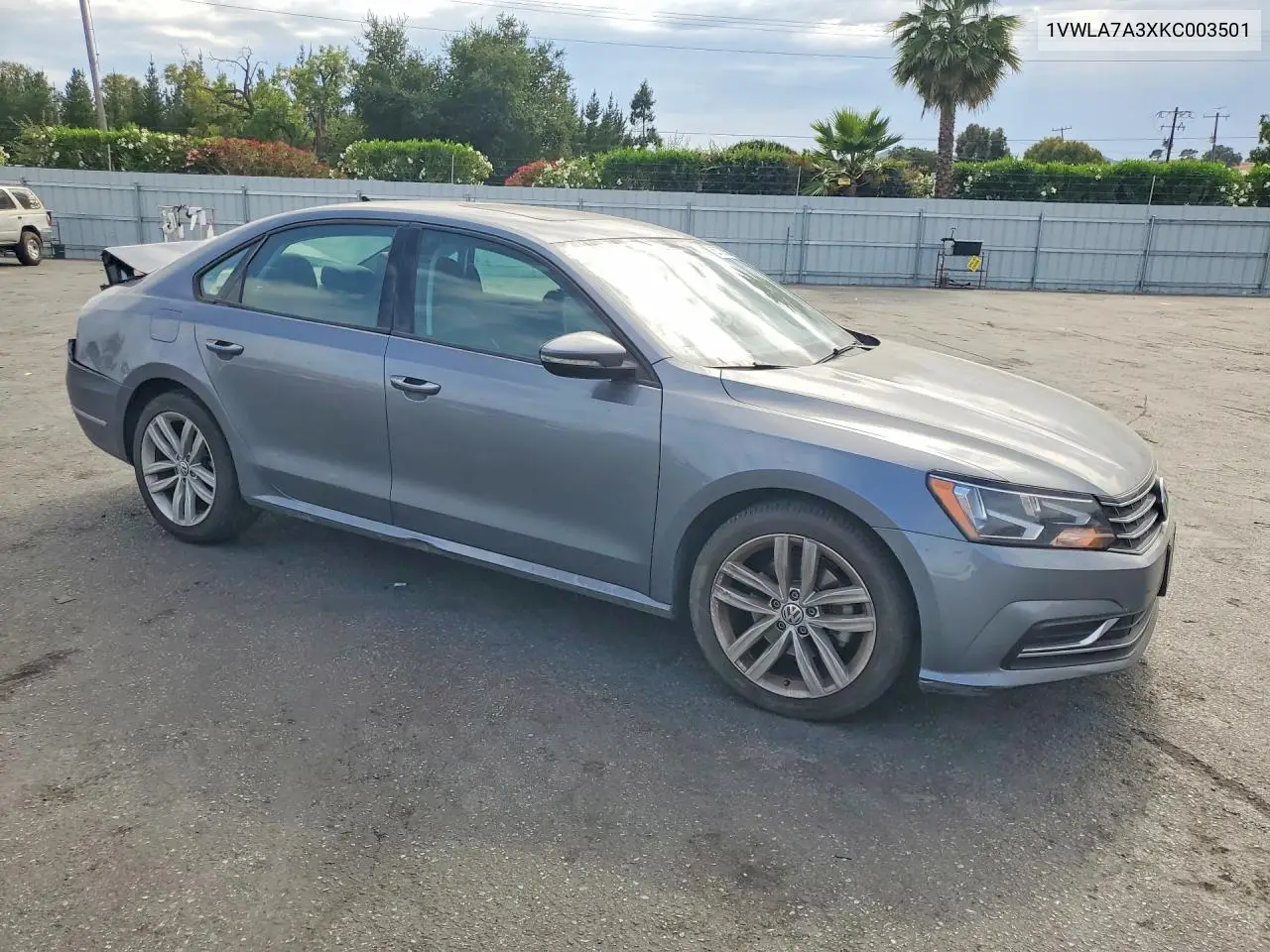 2019 Volkswagen Passat Wolfsburg VIN: 1VWLA7A3XKC003501 Lot: 60708056
