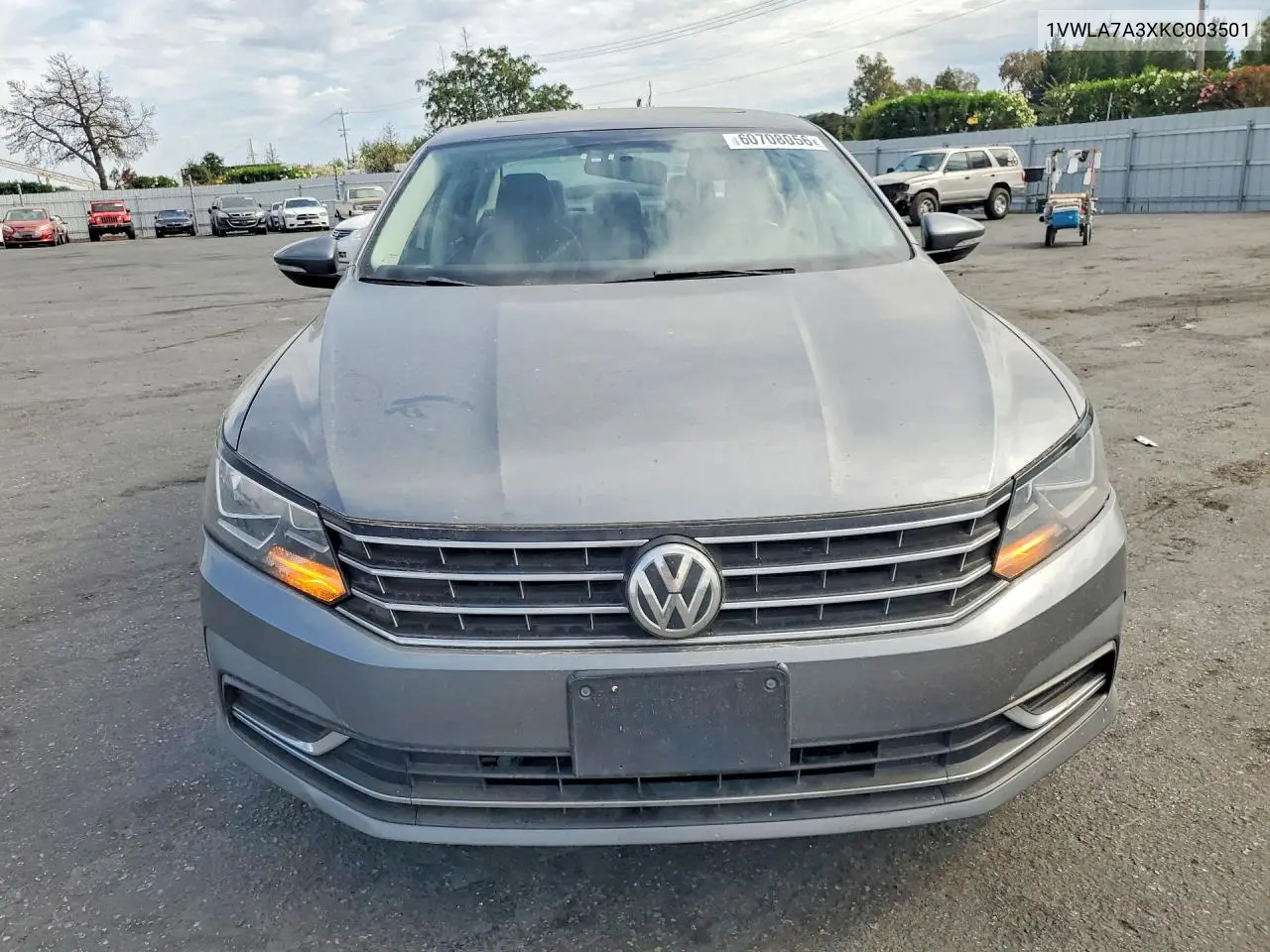 2019 Volkswagen Passat Wolfsburg VIN: 1VWLA7A3XKC003501 Lot: 60708056