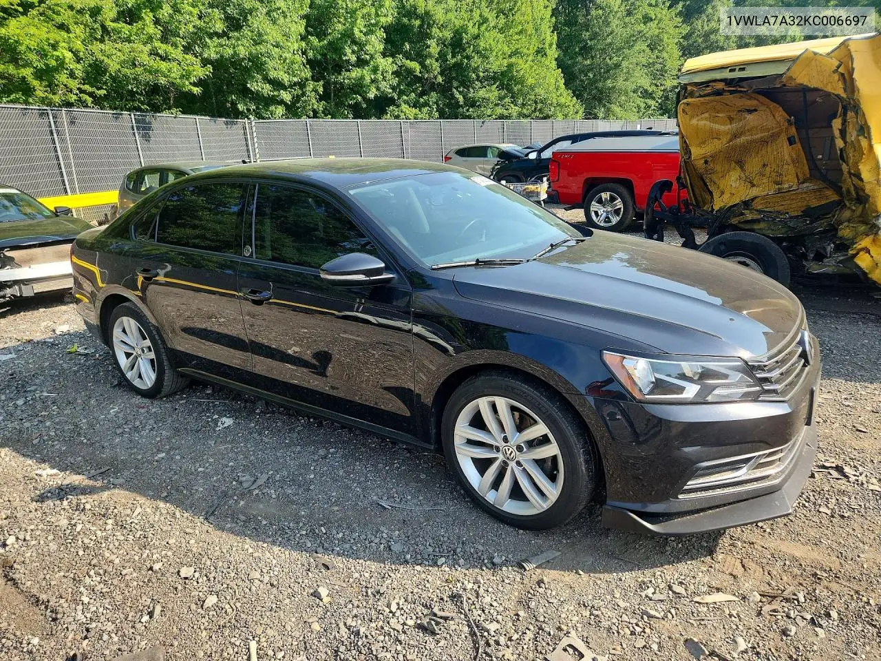2019 Volkswagen Passat Wolfsburg VIN: 1VWLA7A32KC006697 Lot: 61245086