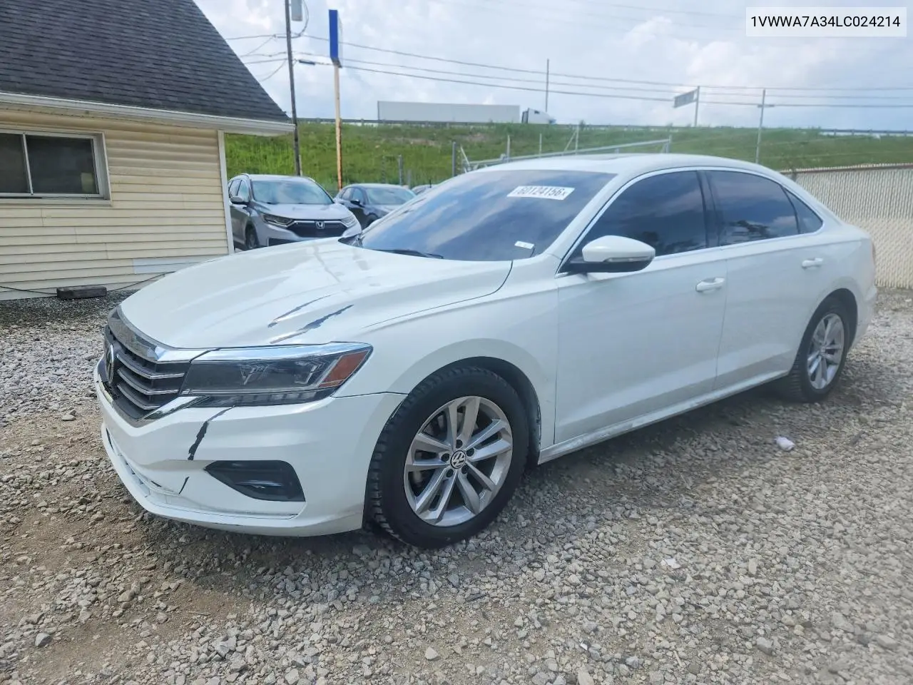 2020 Volkswagen Passat Se VIN: 1VWWA7A34LC024214 Lot: 60124156