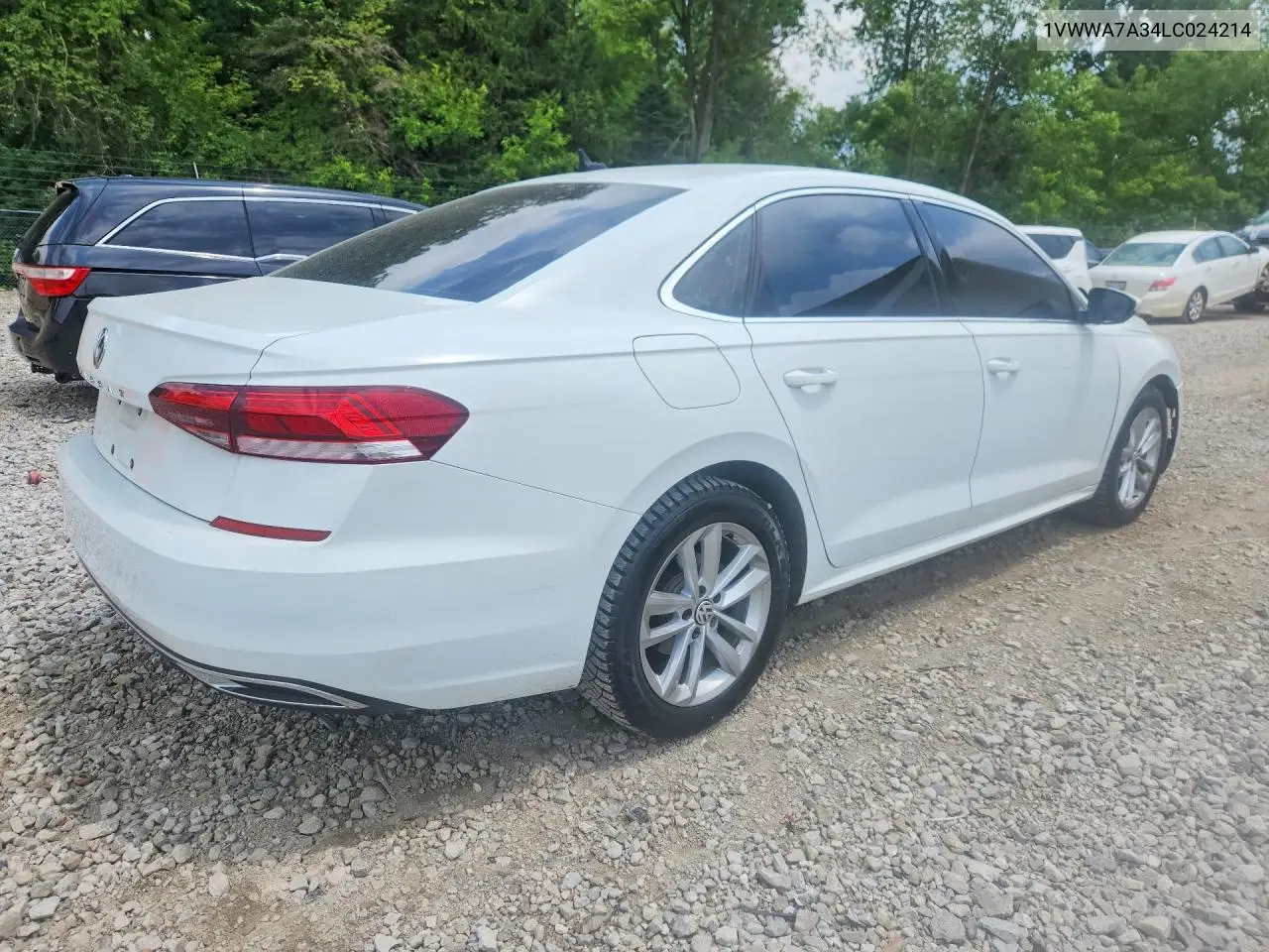 2020 Volkswagen Passat Se VIN: 1VWWA7A34LC024214 Lot: 60124156