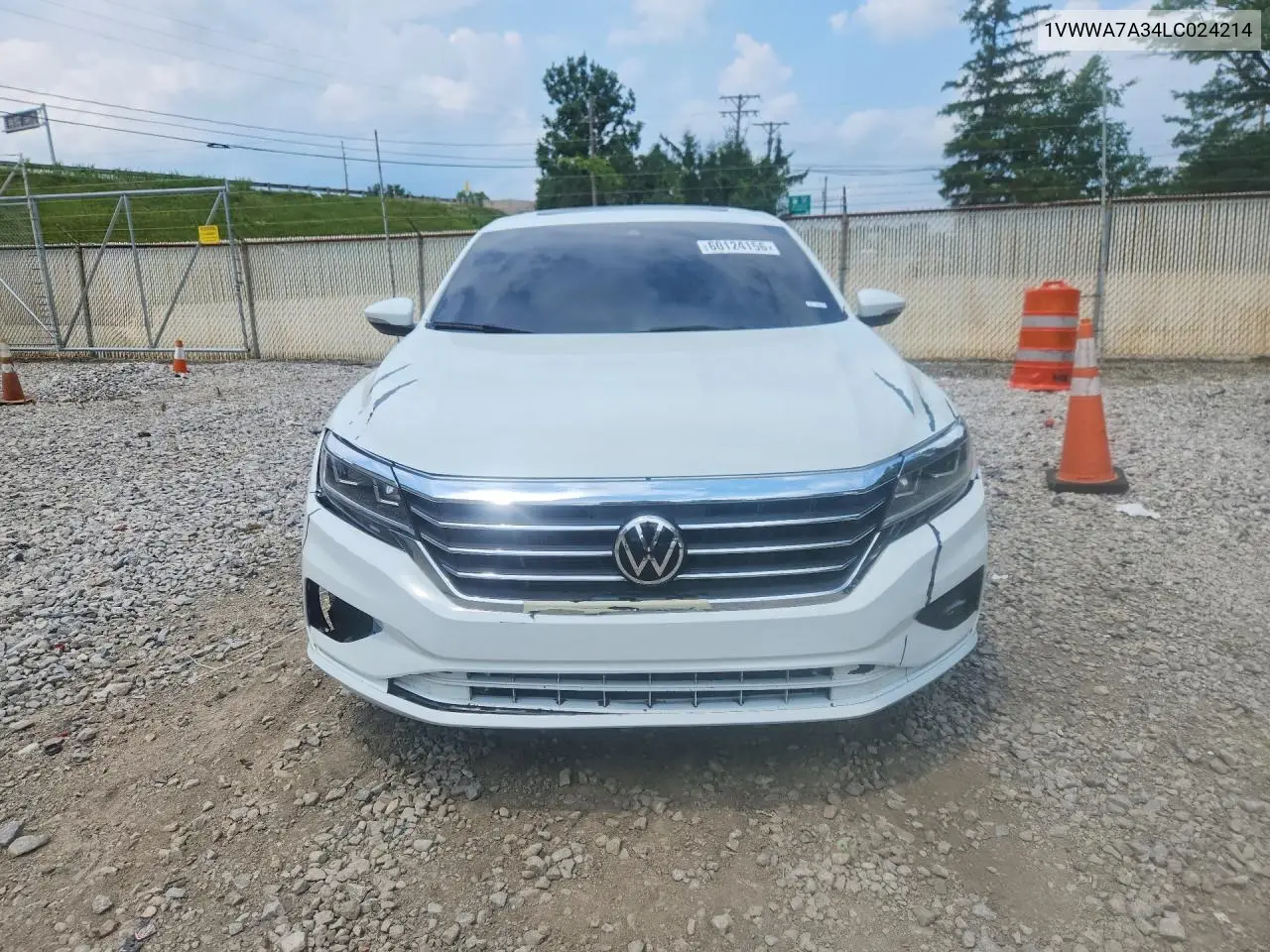 2020 Volkswagen Passat Se VIN: 1VWWA7A34LC024214 Lot: 60124156
