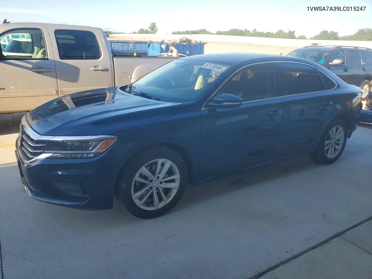 2020 Volkswagen Passat Se VIN: 1VWSA7A39LC015247 Lot: 61128596