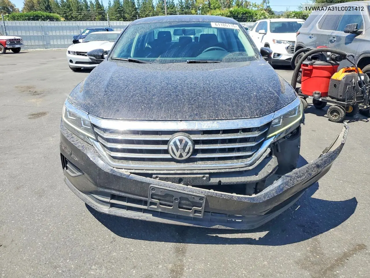 2020 Volkswagen Passat S VIN: 1VWAA7A31LC021412 Lot: 61186116