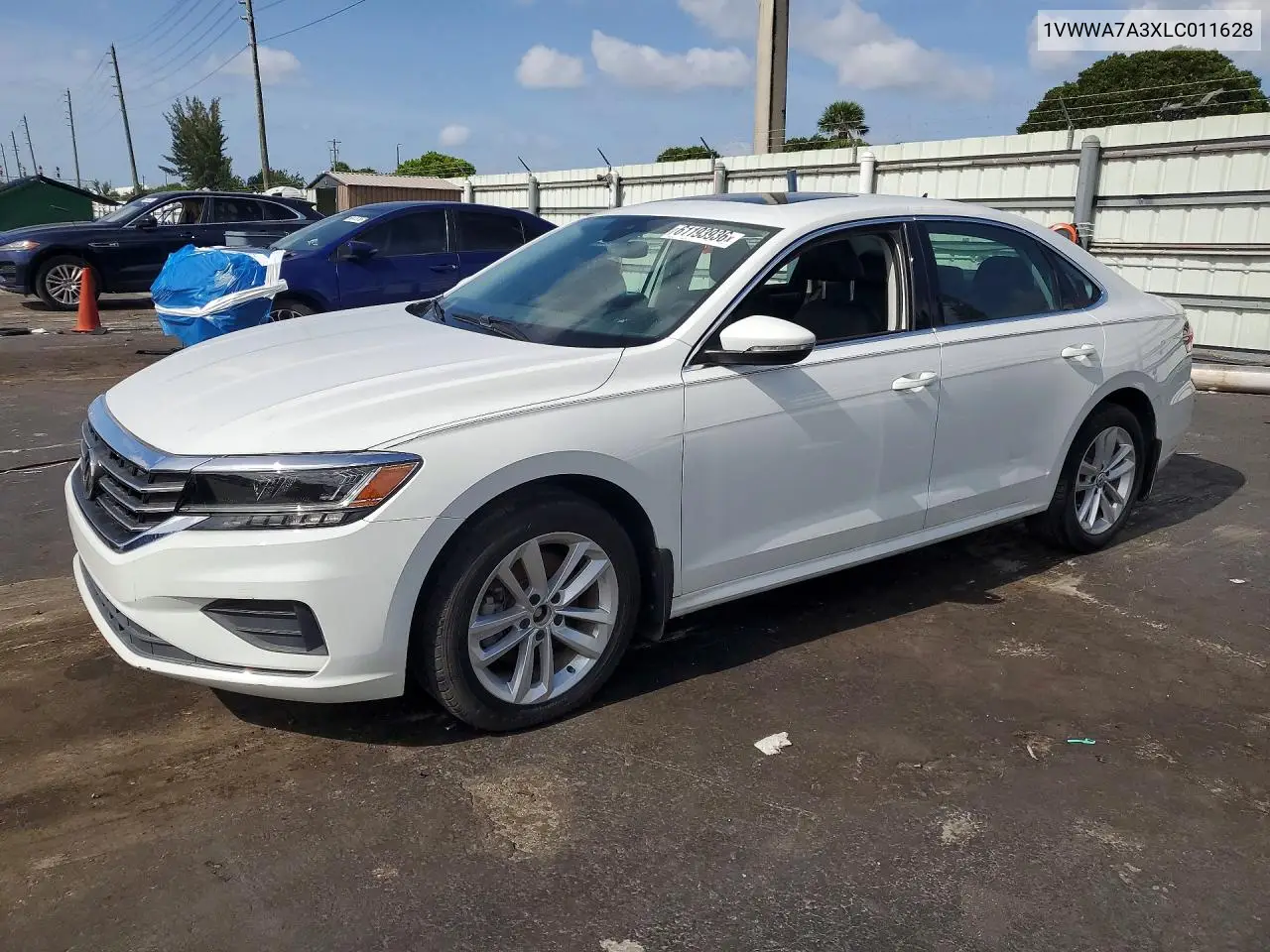 2020 Volkswagen Passat Se VIN: 1VWWA7A3XLC011628 Lot: 61193936