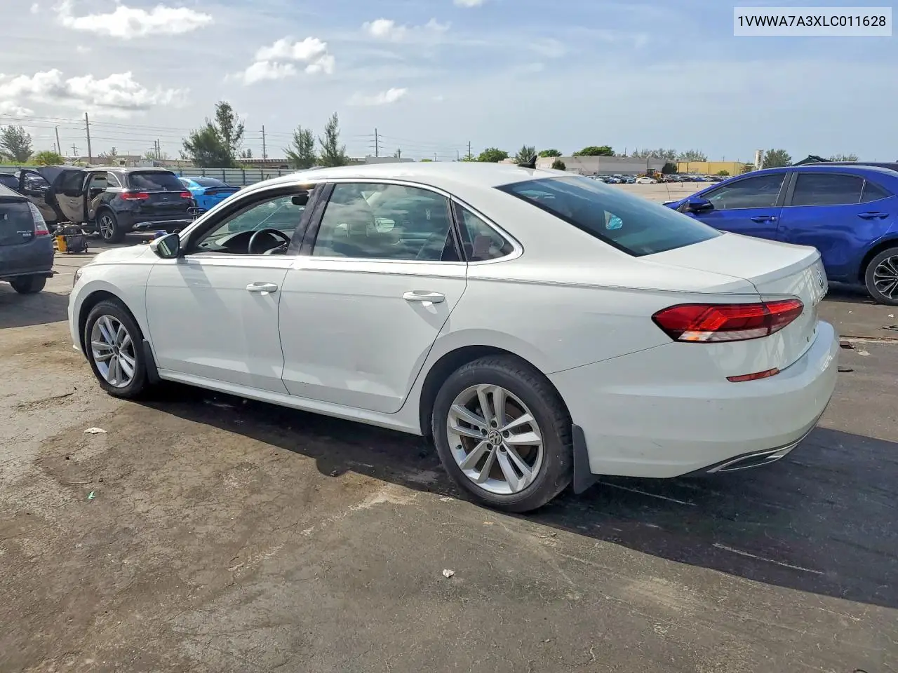 2020 Volkswagen Passat Se VIN: 1VWWA7A3XLC011628 Lot: 61193936