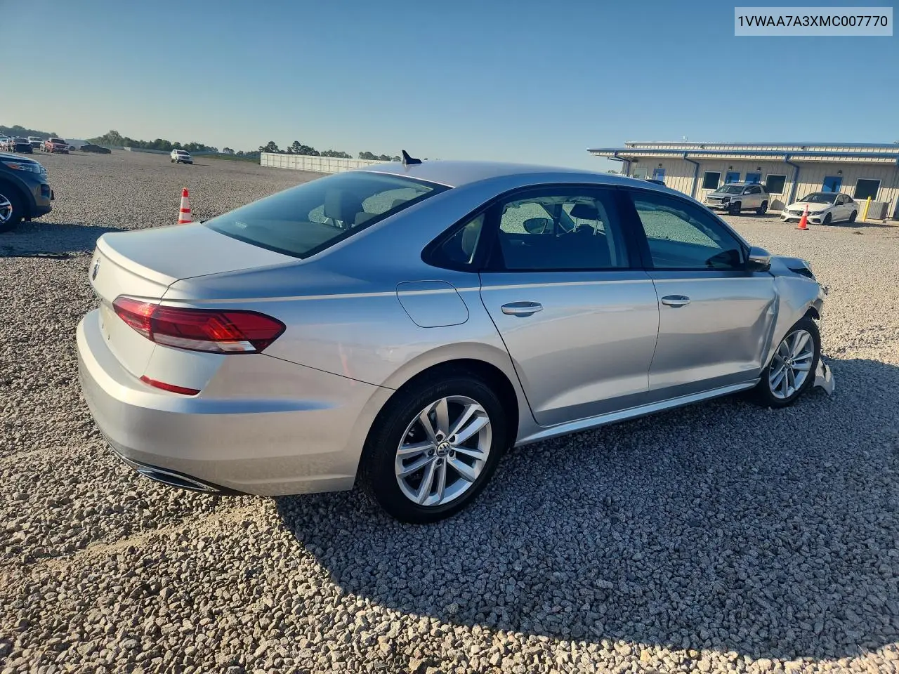 2021 Volkswagen Passat S VIN: 1VWAA7A3XMC007770 Lot: 56251146