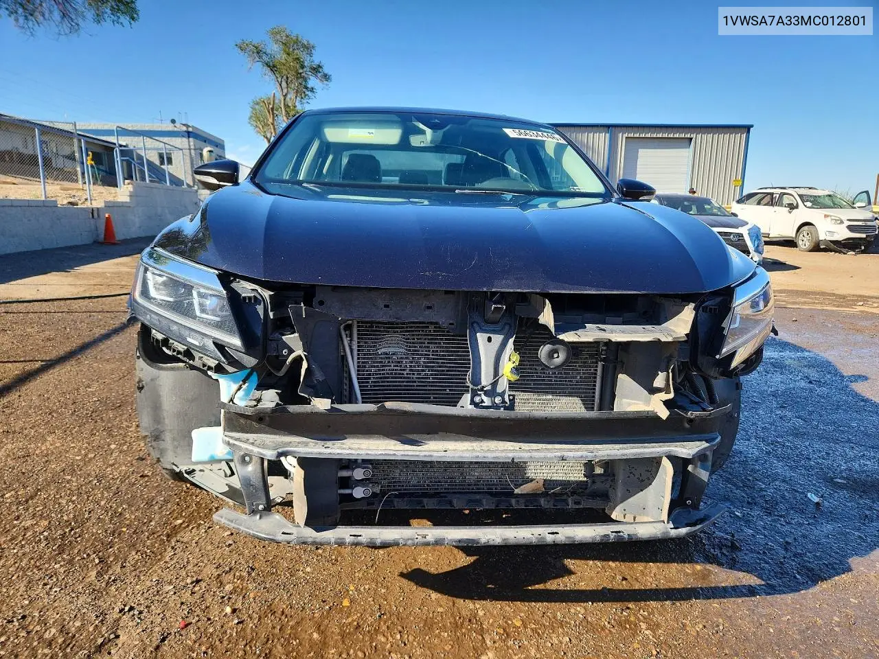 2021 Volkswagen Passat Se VIN: 1VWSA7A33MC012801 Lot: 56634446