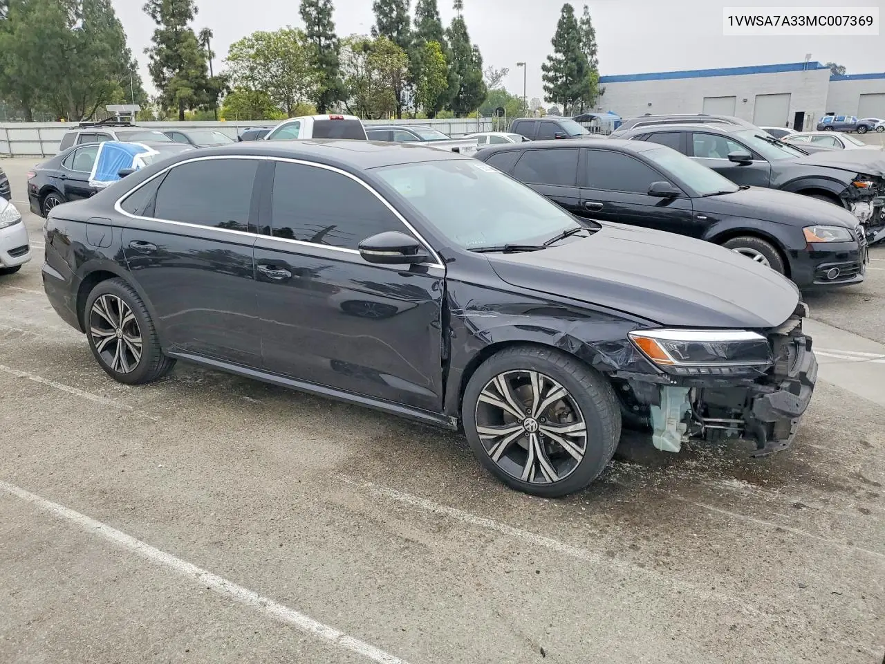 2021 Volkswagen Passat Se VIN: 1VWSA7A33MC007369 Lot: 58287666