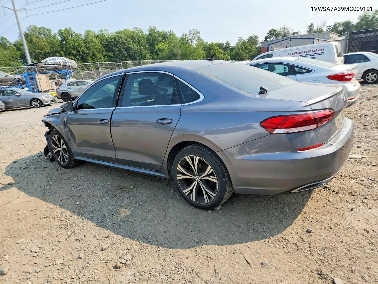 2021 Volkswagen Passat Se VIN: 1VWSA7A39MC009191 Lot: 60935756