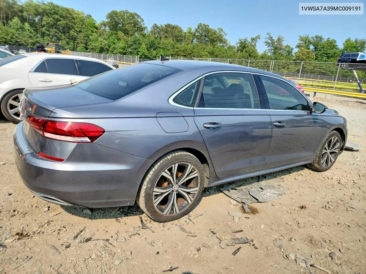 2021 Volkswagen Passat Se VIN: 1VWSA7A39MC009191 Lot: 60935756