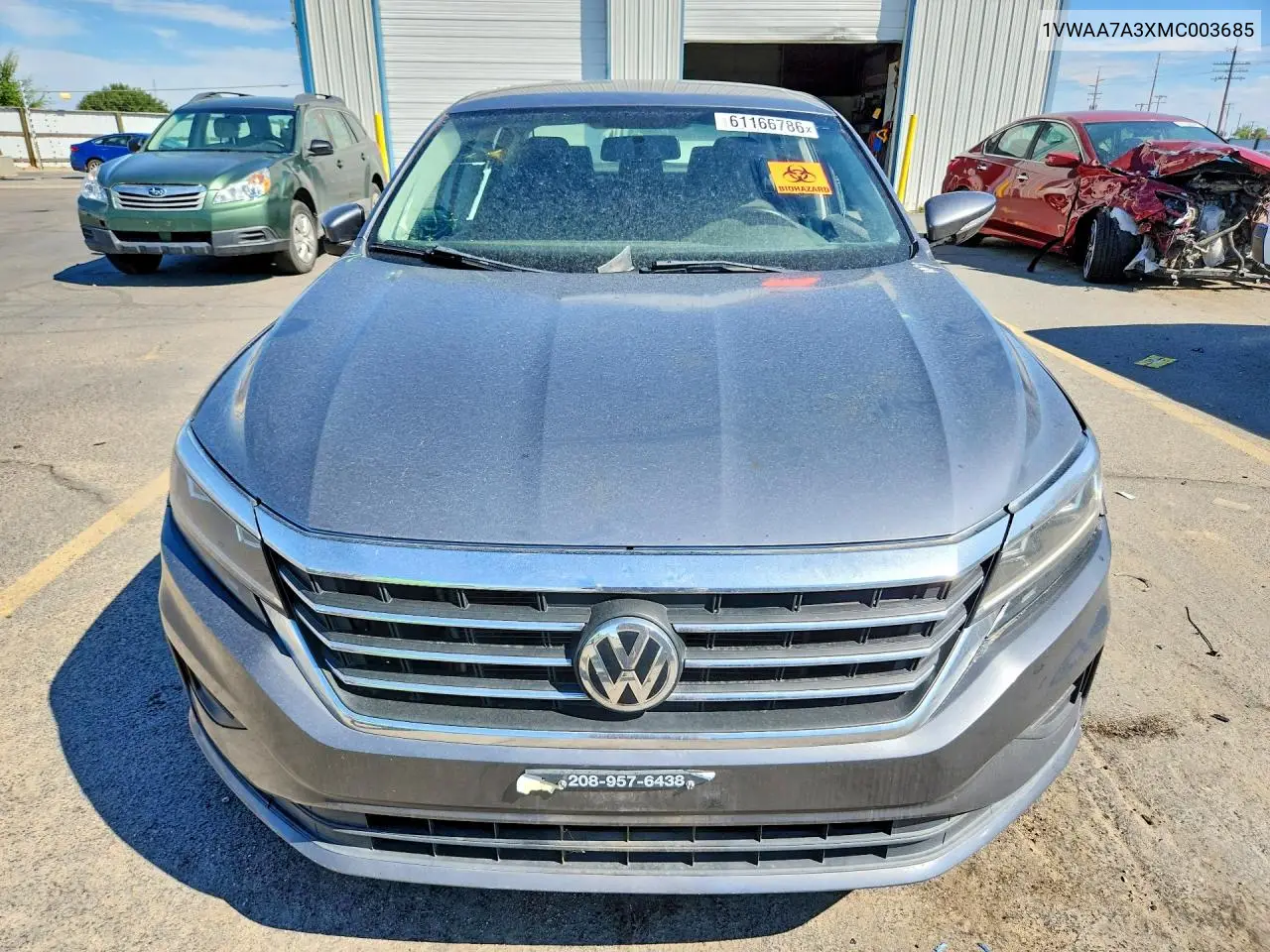 2021 Volkswagen Passat S VIN: 1VWAA7A3XMC003685 Lot: 61166786