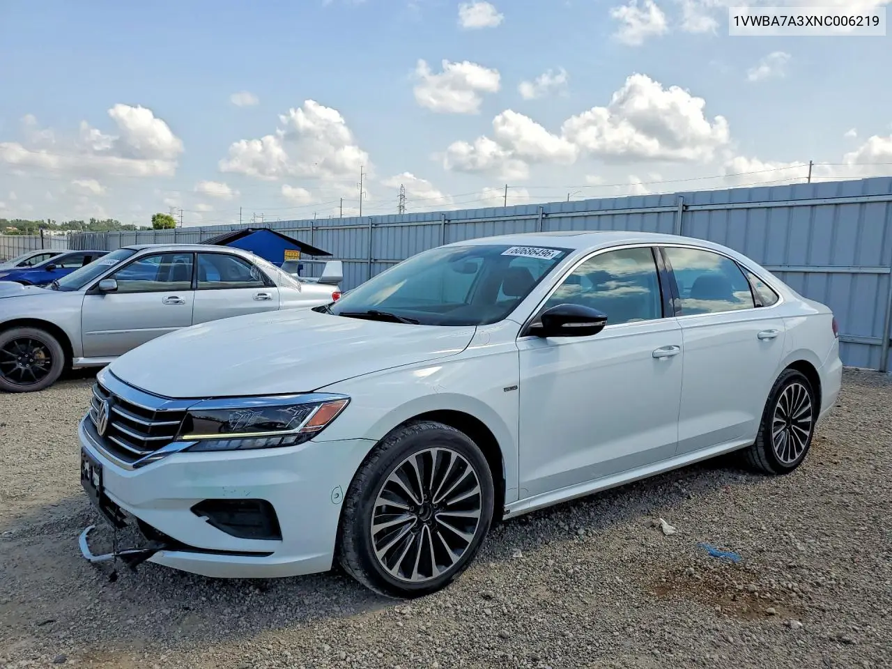 2022 Volkswagen Passat Limited Edition VIN: 1VWBA7A3XNC006219 Lot: 60686496