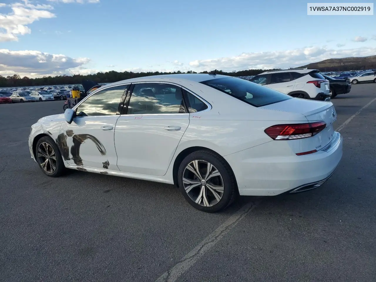 1VWSA7A37NC002919 2022 Volkswagen Passat Se