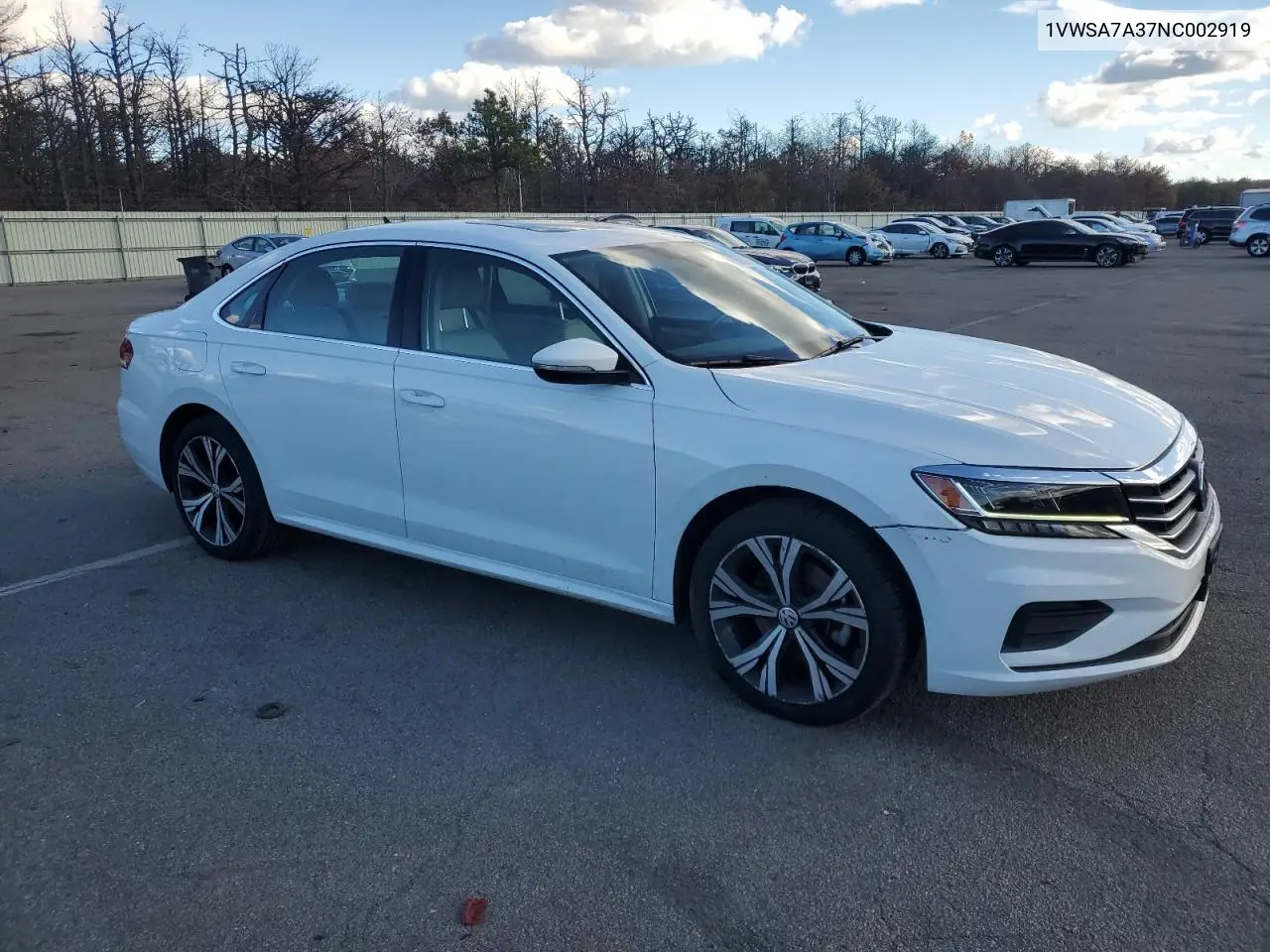 1VWSA7A37NC002919 2022 Volkswagen Passat Se