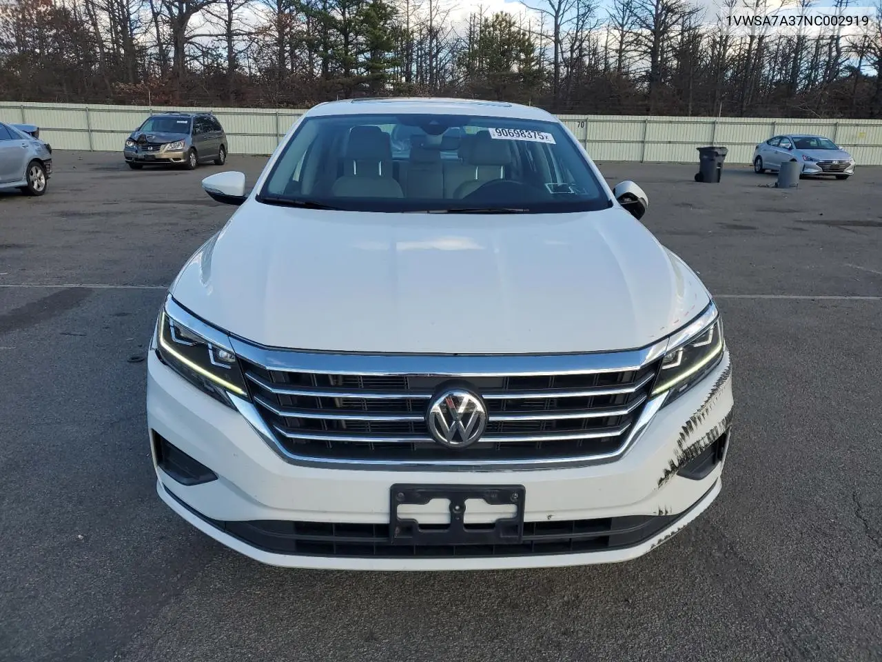1VWSA7A37NC002919 2022 Volkswagen Passat Se