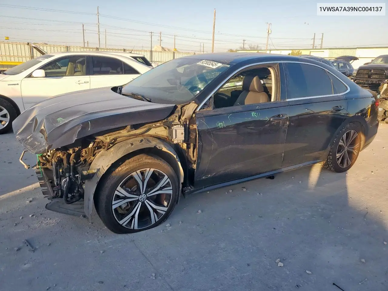 1VWSA7A39NC004137 2022 Volkswagen Passat Se