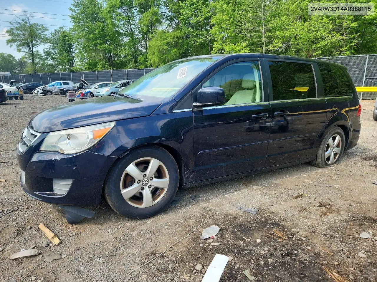 2010 Volkswagen Routan Se VIN: 2V4RW3D14AR388115 Lot: 50914406