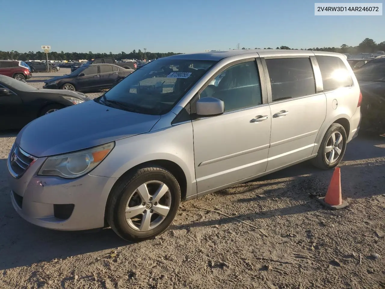 2010 Volkswagen Routan Se VIN: 2V4RW3D14AR246072 Lot: 87290255
