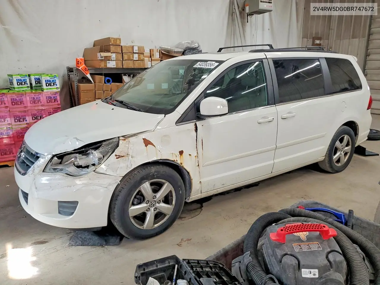 2011 Volkswagen Routan Sel VIN: 2V4RW5DG0BR747672 Lot: 54039356