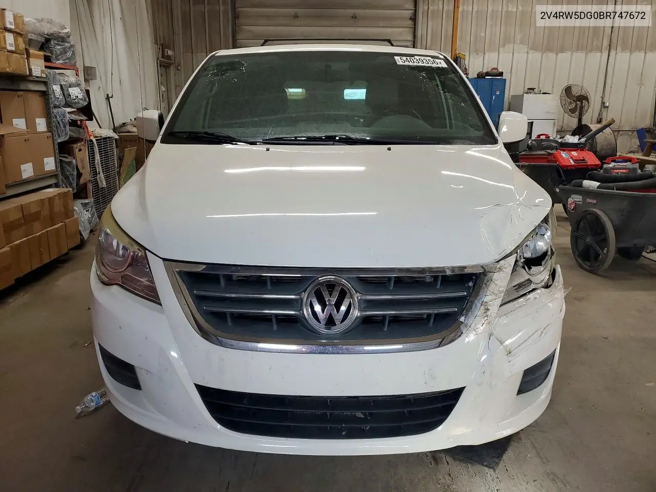 2011 Volkswagen Routan Sel VIN: 2V4RW5DG0BR747672 Lot: 54039356