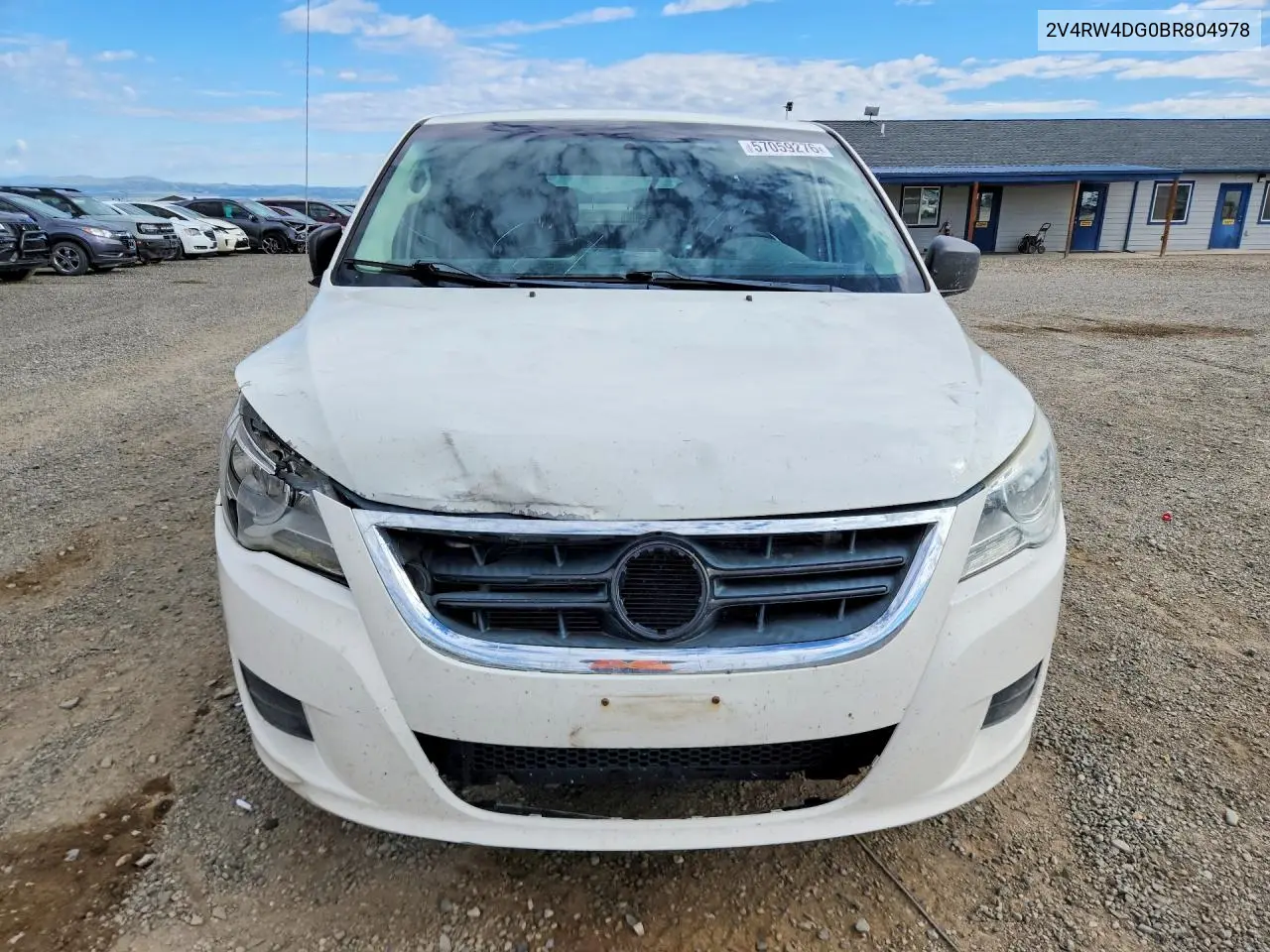 2011 Volkswagen Routan S VIN: 2V4RW4DG0BR804978 Lot: 57059276