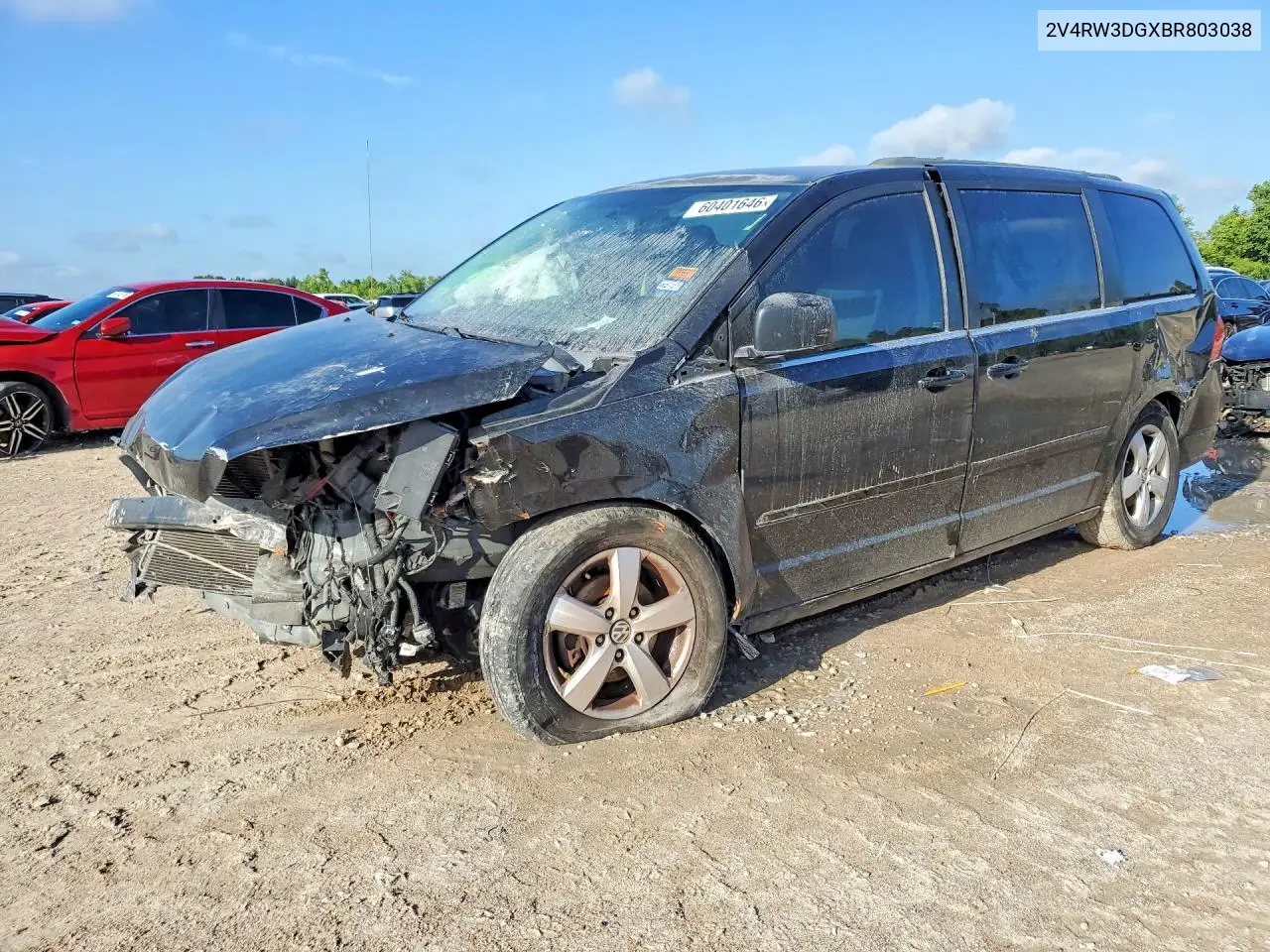 2011 Volkswagen Routan Se VIN: 2V4RW3DGXBR803038 Lot: 60401646